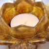 Goldene Lotus Kerzenhalter – Bild 3